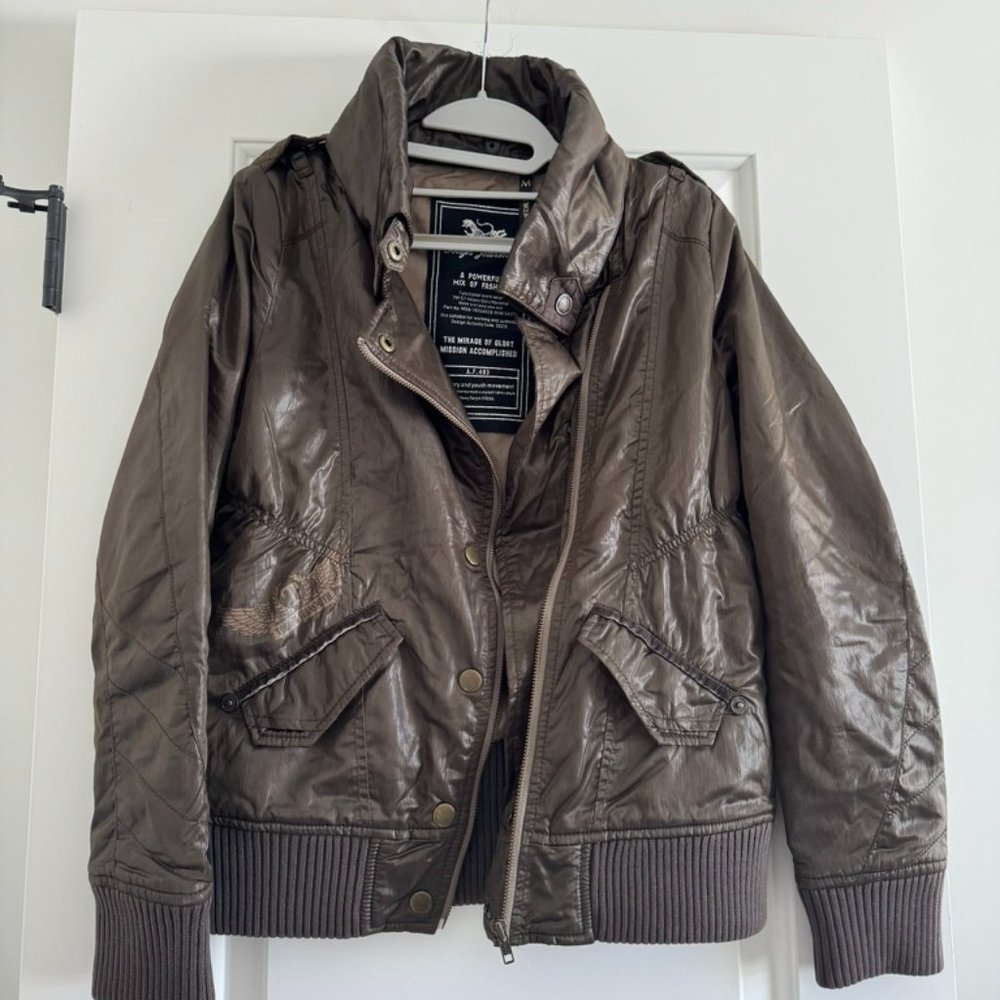 moto/ bomber jacket